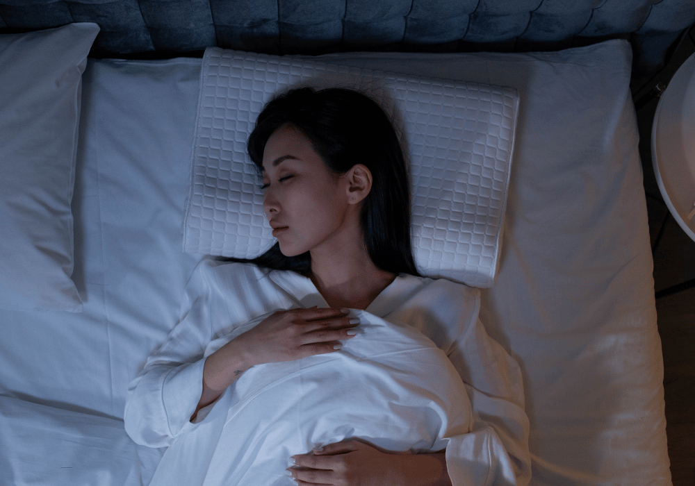 Sleeping Women in Queen Bed